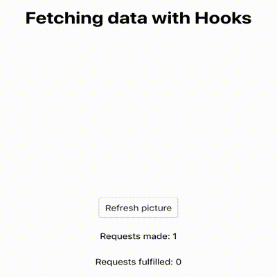 Demo of fetching data using React hooks
